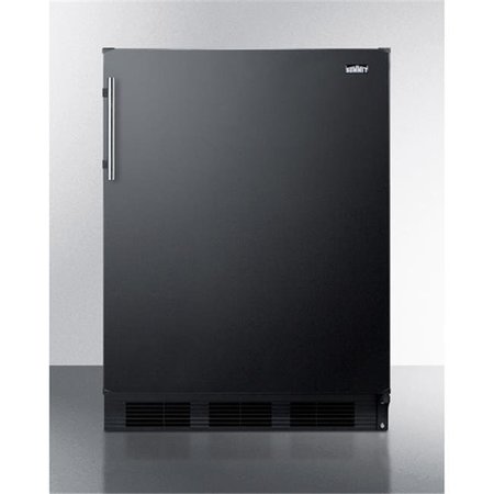 SUMMIT APPLIANCE Summit Appliance FF63BK 32.63 x 23.63 x 23 in. Freestanding Residential Counter Height All-Refrigerator; Black FF63BK